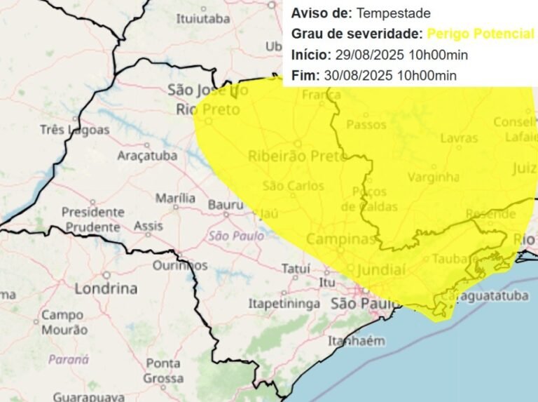 Depois do veranico, região de Piracicaba pode ter pancadas de chuvas; veja como fica o clima