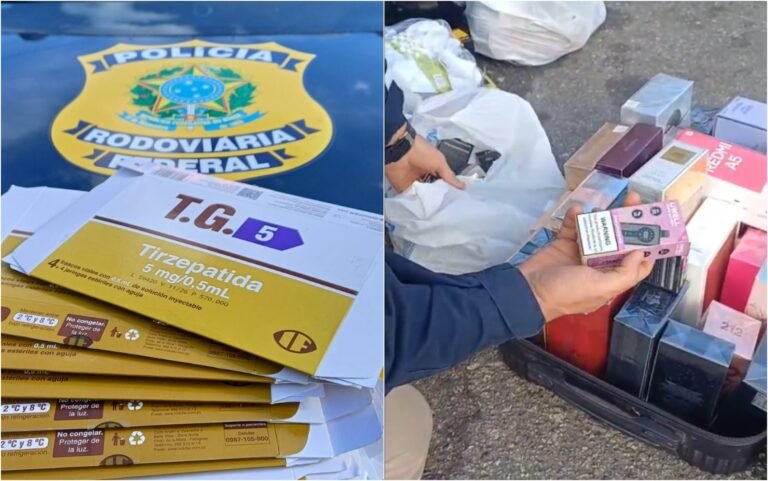 Remédio emagrecedor, drogas e munições são apreendidas na Rodovia Fernão Dias, no Sul de Minas