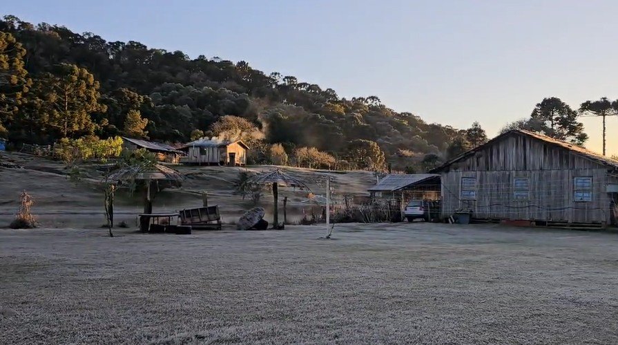Vídeo: massa de ar frio derruba temperaturas e traz geadas ao Paraná