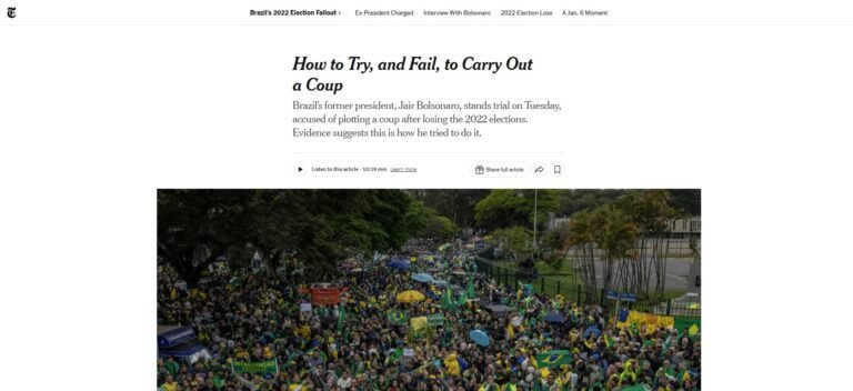 'Plano sinistro', 'Trump dos trópicos' e 'trompetista pronto': o primeiro dia do julgamento de Bolsonaro na imprensa internacional