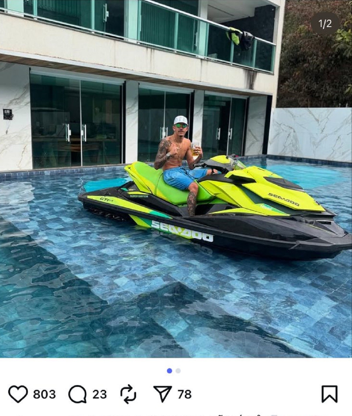 Homem que tentou atropelar motociclista com carro de luxo e debochou em vídeo ostentava nas redes sociais