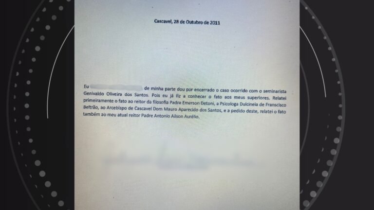 Documento aponta que arcebispo sabia de denúncia feita há quase 15 anos contra padre preso por estupro de vulnerável