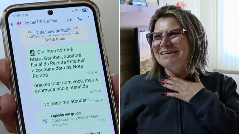 Zeladora que passou 15 dias recusando ligações sobre prêmio de R$ 100 mil diz que não atendeu por achar que era golpe