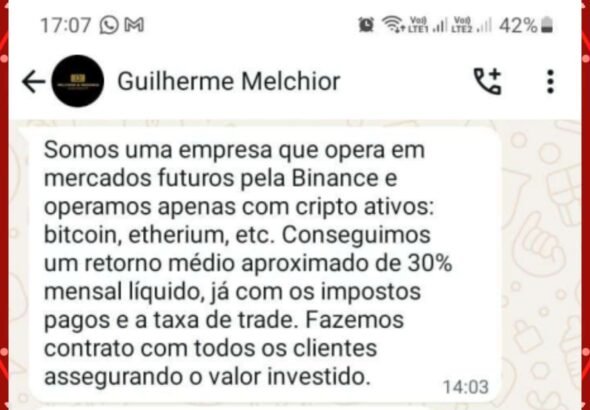 Golpe com criptomoedas no Paraná: casal prometeu lucros irreais a mais de 400 vítimas e obteve R$ 50 milhões, diz PF