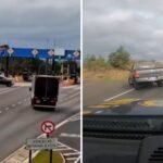 VÍDEO: motorista dá a ré em pedágio pra tentar fugir da polícia, é perseguido e pego com uma tonelada de maconha em Ram, no Paraná