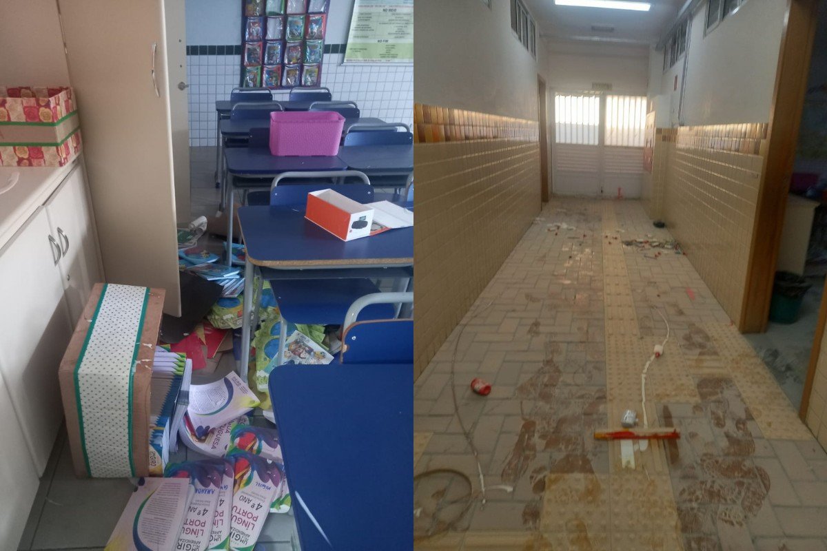 Escola de Maringá é vandalizada por aluno dois dias antes do fim das férias