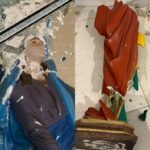 Imagens de santos destruídas após invasão de igreja no PR serão substituídas e enterradas, diz padre: 'Fato triste e lamentável'
