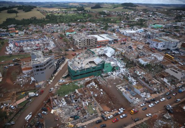 Paraná foi atingido por três tornados com ventos de até 330 km/h, diz Simepar