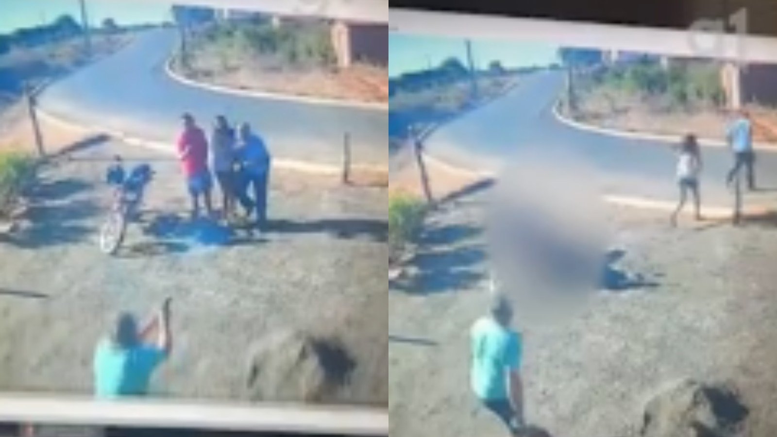 VÍDEO: suspeito de atirar em pai e filho no Sul do Piauí é vizinho das vítimas; câmera registrou crime