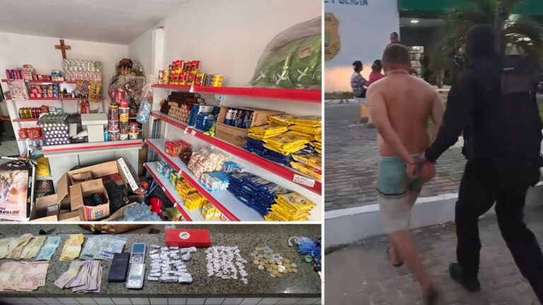 Comerciante é preso suspeito de manter ponto de venda de droga em frente ao próprio comércio no Piauí