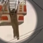 Vídeo: mulher fica pendurada em roda-gigante durante festa na Grande Curitiba