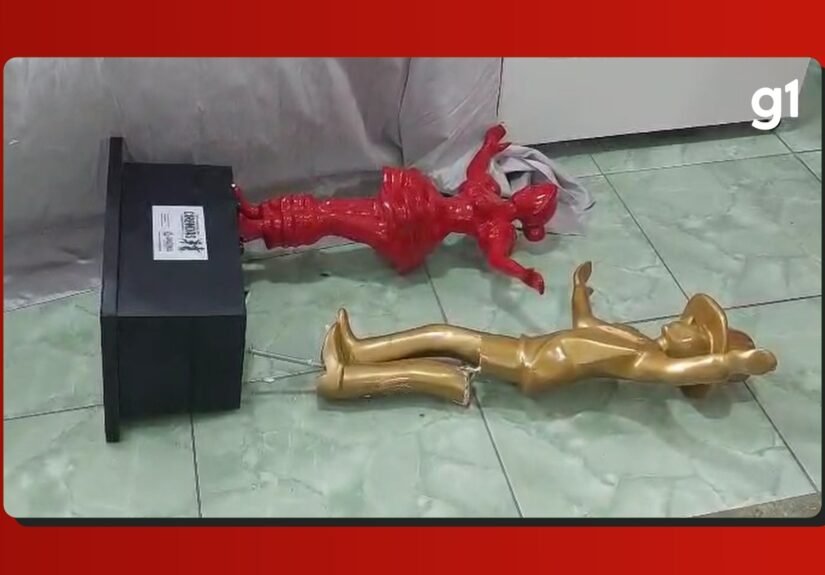 VÍDEO: Presidente de ciranda quebra troféus após derrota em festival no Amazonas