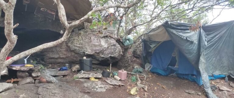 Acampamentos usados para extração ilegal de quartzo são encontrados no Norte de MG