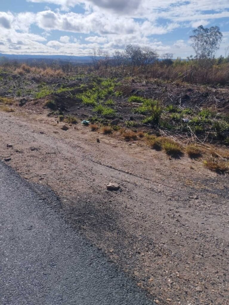 Motorista de carro é atropelado ao parar na BR-135 para trocar pneu